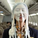 キャビンアテンダントへのぶっかけもの